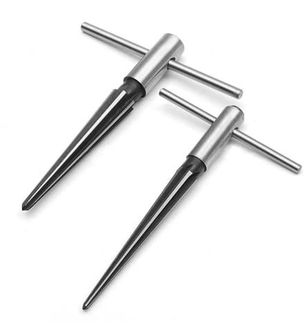 CBFMFVFROR 1pcs Handheld Tapered Reamer Set 1/8-1/2 Inch & 5/32-5/8 Inch Bridge Pin Hole Tapered Reamers Machinist Luthier Tools(5-16mm)