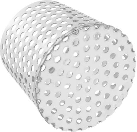 MAGICLULU Colador de Bajante de Acero Inoxidable 304, Filtro Protector de Canalones Orificios Laterales, Diámetro 90 Mm, Rejilla Antihojas para Drenaje y Protección contra Roedores en