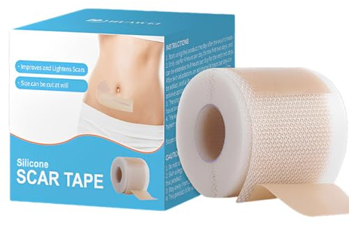 2 PCS Hydrocolloid Roll, Rotolo di Cerotti Idrocolloidali Nastro Idrocolloidale Autoadesivi, Tratta tutte le cicatrici Causate da Cesareo, Chirurgia, Ustioni, Cheloidi, Acne e Altro