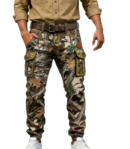 DASONLUE Pantalones cargo para hombre, estilo vintage, steampunk, pantalones de chándal de moda, contraste de color, disfraz festivo, ropa de club, divertidos, pantalones deportivos con estampado de