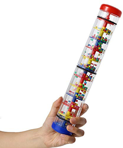 Musfunny Rain Stick Baby Toy: 12 Inch Rainmaker Toy for Babies | Rain Sticks for Kids Boys Girls - Rain Maker Sensory Toy Rain Shaker Montessori Interactive Sensory Toys Gift