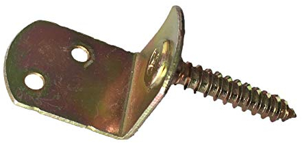 Lot de 20 supports de clôture tressée en forme de L (acier galvanisé)