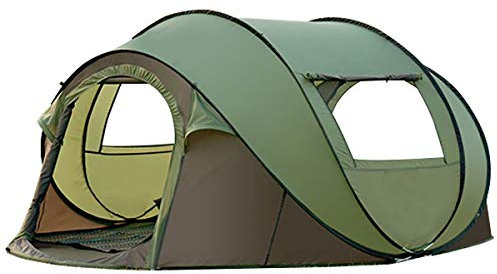 Familienzelt für 3–4 Personen, winddicht, wasserdicht, Schlafzimmerzelt, schnell aufgebaut, Pop-Up-Zelte, regenfest, Wander-Zelt, Sonnenschutz, Rucksackreisen, Zelte für Outdoor-Aktivitäten (grün)