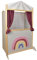 Meppi Kaspertheater Regenbogen Beere / grau aus Holz - Puppentheater / Kasperletheater