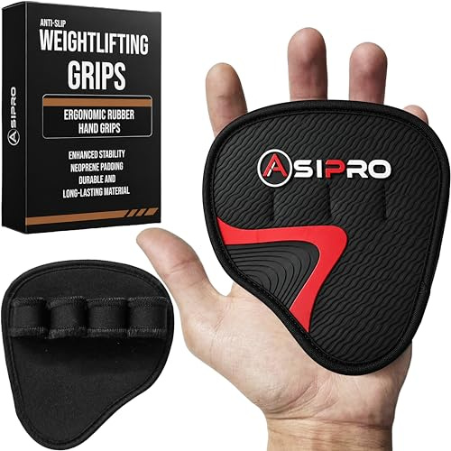 ASIPRO Grip Musculation Main Remplacement Parfait pour Gants Musculation Homme et Femmes Grip Pad Musculаtion Gr𝐢p Gym Pаd Musculаtion Caoutchouc Pad Musculat𝐢on Paire de 2