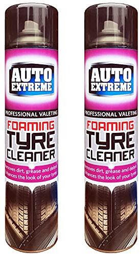 Professional Valeting Foaming Tyre Cleaner Spray - 2 x 650ml