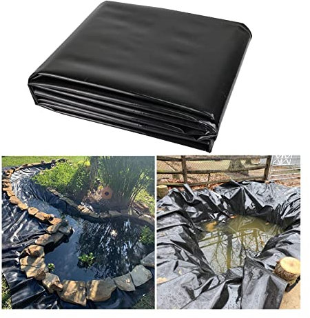 UHEKC Teichfolie Garten Pool Abdeckung 100% Wasserdicht Hochwertige Teichplane, Faltbar Wasserdicht 0,2mm, Mehrere Größen (Color : Black, Size : 2x2m)