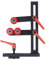 Torno de madera luneta, 11.8x7.9in estable en forma de L Woodworking Center Frame con 3 ruedas de fijación de alta dureza de hierro fundido Woodworking luneta