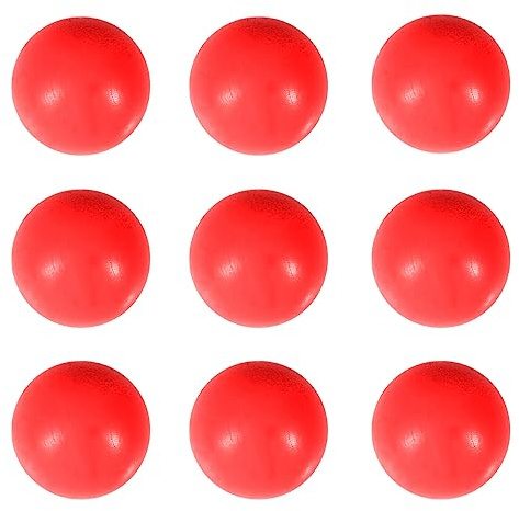 TOYANDONA Statistik Lernspielzeug 100 Stück Farbige Plastikbälle Tischtennisbälle 15 Mm Bingobälle Lotteriebälle Gewinnspielbälle Bingobälle Ohne Nummer Unterhaltungsball Rot