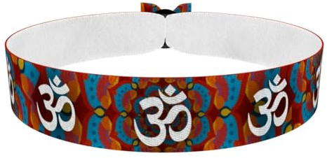 Goa Reverse Stoffarmband - Wasserfestes Satinarmband für Musikliebhaber - Modisches Festival-Armband - Handgemachtes Freundschaftsarmband - Geschenkidee für Musiker und Konzertbesucher