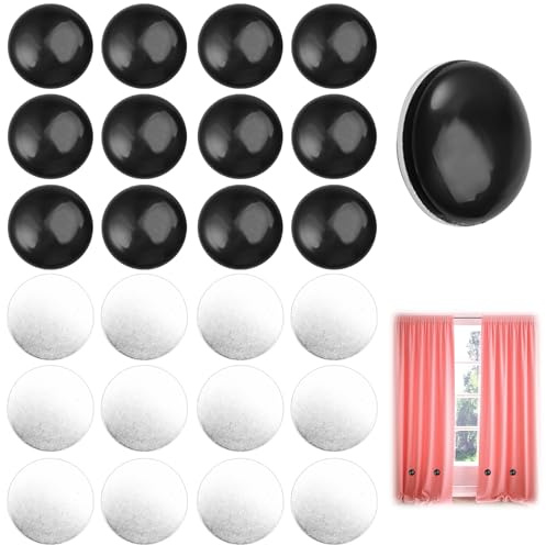 12 Stück Duschvorhang Beschwerer, 30G Duschvorhang Gewichte Starke Duschvorhang Magnet, Rund Gardinen Beschweren für Duschvorhänge, Gardinen, Bettwäsche, Tischtücher, Magnetische Whiteboards (Schwarz)