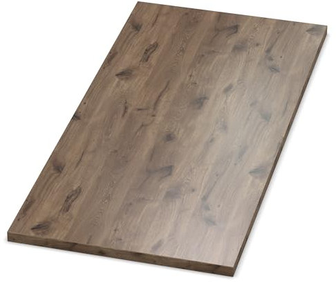 AUPROTEC Plateau de table 19 mm chêne Castell 700 mm x 500 mm Panneau en bois décor panneau aggloméré avec cintre ABS Bord au choix : 70 x 50 cm