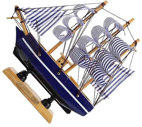 Abaodam 2 Stk Segelboot Kuchendekoration Kuchenboot-topper Yacht Mini-cupcake Tischdekorationen Kuchen Dekoration Boot-geburtstagsdekorationen Abschlusstortenaufsatz Masse 1 Hölzern