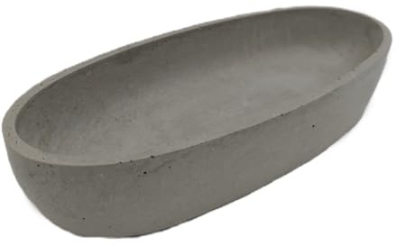 Ovale Betonschale | Schiffform | Beton | Handgefertigt | Schale | Dekoration