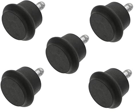 JEWEDECO 5pcs Office Chair Wheels Furniture Swivel Casters Silent Rotation Replacement for Desk Chairs Suitable for Hardwood Carpet and Tile Floors