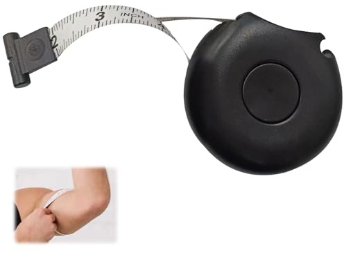 2M Body Measuring Tape for Weight Loss, Retractable Tape Measure for Body Measurements & Circumference, Dual-Sided Soft Tailor Tape for Sewing, Fitness, Waist, Bust, and Arms - Inches & CM