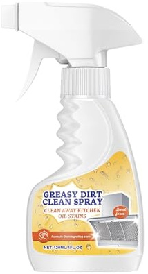 Pulitore di potenza, 120 ml, detergente attivo in schiuma per barbecue, da cucina, pentole per la casa, bagno, porte, pulizia della cucina contro i grassi ostinati