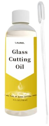 UxicRuya Olio Da Taglio per Vetro, Olio per Taglio Specchi E Piastrelle, 118 Ml, Da Taglio per Vetro Portatile per Mosaici, Piastrelle, Rottura, Fusione