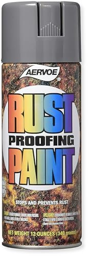 Aervoe 349 Rust Proof Any Way Spray Paint, Meter Gray; ANSI 49; Industrial Enamel Coating; 360 Spray Valve; Rust Protection; High Gloss Finish; Metal, Wood, and Plastic Safe; Fast Drying
