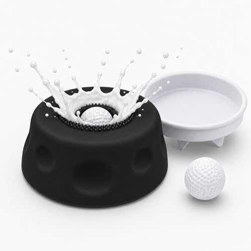 SINAYREK Ciotola Anti-Ingozzo Cane in Silicone, Palla da Leccare per Cani con Sfera Rotante Integrata, Tappetino da Leccare Cane Gatto con Ventosa, Ciotola per Snack Liquidi (Nero)