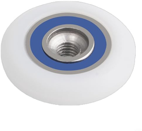 GLFLOW Rouleaux de cabine de douche Roulettes de porte coulissante en alliage et nylon avec pièces excentriques, filetage M5 pour portes de douche et portes en verre (A)