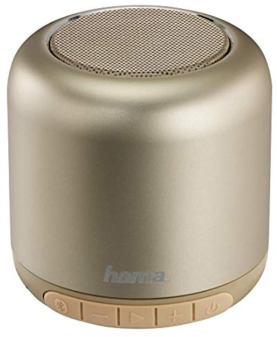 Hama Mobiler Bluetooth-Lautsprecher Steel Drum, goldfarben