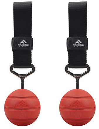 FITactic Rock Climbing Solid Training Cannonball Bomb Power Pull Up Ball Hold Grips for Straps for Finger, Forearm, Biceps, Back Muscles