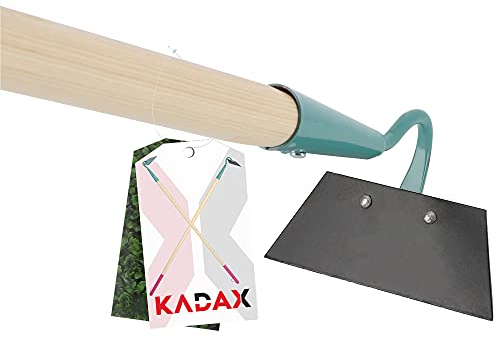 KADAX Azada de jardín para mujer, azada endurecida para eliminar malas hierbas, azada para aflojar el suelo, accesorios de jardín para airear y desyerbar el suelo (140 cm, parte de trabajo: negro)