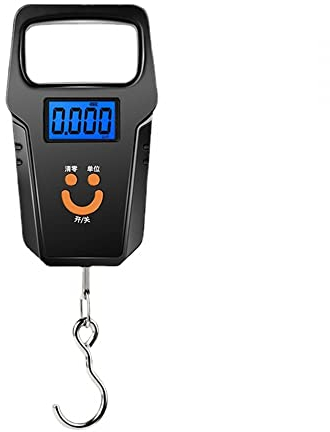 Fischwaage, 110lb/50kg Elektronische Digital Hängewaage, Wiederaufladbare Gepäckwaage mit 4 Maßeinheiten für Reisen/Familienleben, Angeln Geschenke für Männer