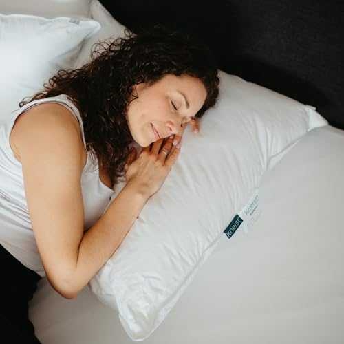 KNERST® Kopfkissen 80x80 - Made in Germany - Öko-Tex Kissen 80x80 gegen Nackenschmerzen & Verspannungen - Kopfkissen Bettkissen für gesunden & erholsamen Schlaf - Pillow Schlafkissen
