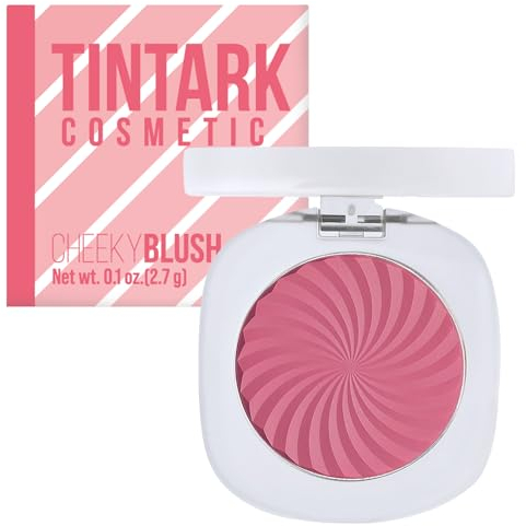 TINTARK Cheeky Blush Palette, Fard in Polvere Make up Viso, Resistente All'acqua e Al Sudore, Lunga Durata, Matte, Adatto a Diversi Gruppi Di Pelle, Talc Free, 2.7g(05)