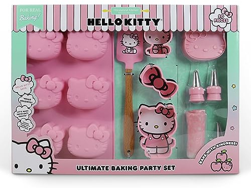 Handstand Kitchen Hello Kitty Ultimate Baking Party Set with Cupcake Mould, Cookie Cutters and More