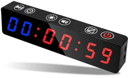 Orologio digitale Display anti vertigini timer timer allenamento a intervalli personalizzato orologio fitness palestra yoga peso magnetico sport palestra timer Senso visivo confortevole in qualsiasi m