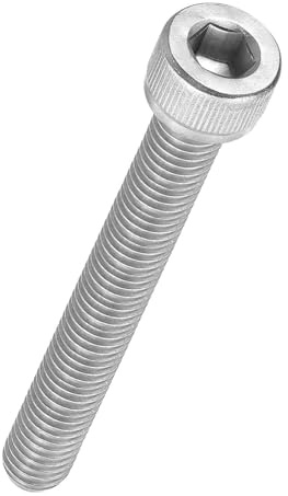 Kozelo 10 Stück Zylinderschrauben mit Innensechskant - [M8-1 x 60mm] 304 Edelstahl Vollgewinde Innensechskantschraube für Elektromotor 3D-Druck Lüfter Motorenaustausch, Silber