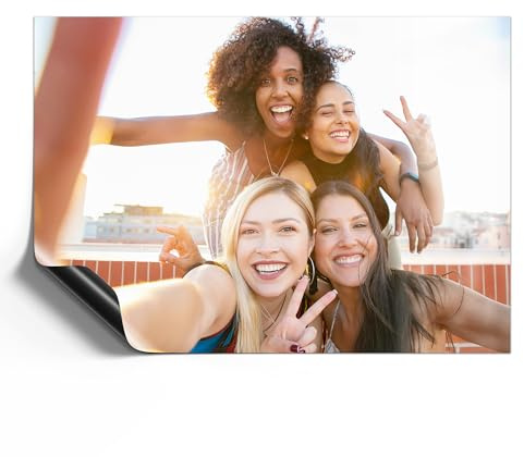 DEQORI personalisierte Magnetfolie universal 59x42 cm (A2) | Magnet Magnetmatte Kühlschrank | magnetisch beschreibbar Wochenplaner & Haushaltsplaner | Magnet-Schild Einkaufsliste
