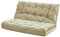 LIYGAOF Schlafsofa, Bodensofa Klappbar 3 in 1 Sofabett Liege Sofa 5 Stufig Verstellbarer Rückenlehne, Multifunktionales Lazy Sofa, Sofabett für Wohnzimmer Schlafzimmer(Off White,60cm)