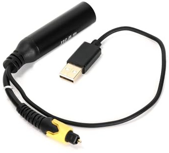 Ruimou 1 câble de conversion audio en fibre optique vers femelle de 3,5 mm avec câble d'alimentation USB pour barre de son, TV, home cinéma, PS4, Xbox, lecteur DVD