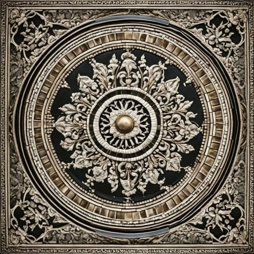 ReWallpaper Carta Da Parati Nera e Oro Pellicola Adesiva per Mobili Fantasia Barocco Impermeabile Carta Da Parati Autoadesiva Bagno 44.5CMx3M Rotolo Adesivo Decorativo per Armadio Camino