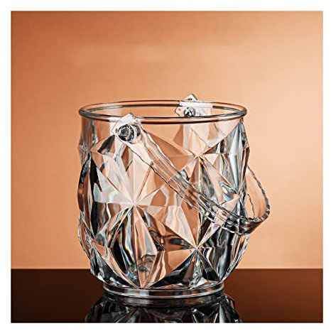 secchiello per il ghiaccio Secchiello for vino da 1,3 litri, secchiello for il ghiaccio, vasca in acrilico trasparente for bevande e feste, for uso alimentare, perfetto for bottiglie di vino, champagn