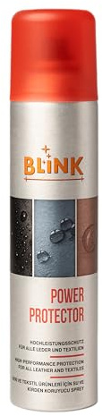 BLINK Power Protector 250 ml – Spray imperméabilisant universel pour chaussures en daim, protection contre la saleté et les taches