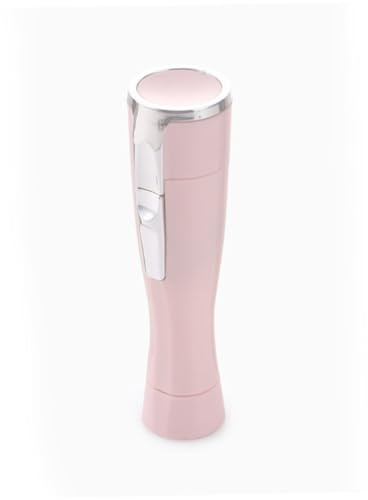 TOPPERFUN Electric Hair Remover for Women Ergonomic Pink Cordless Painless Epilator for Wet Dry Use Portable Battery Powered Trimmer for Face Legs Arms Bikini Armpit Hair Removal