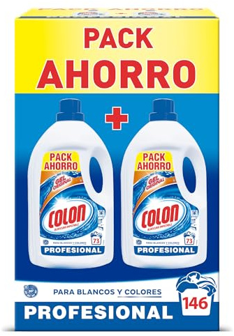 Colon Detergente Líquido Profesional para Blancos y Colores, 4.015L, 146 Lavados,