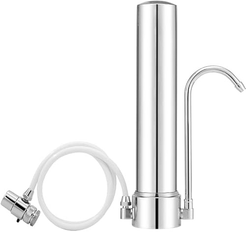 TINMAGI Filtro de Agua para Encimera, reduce el plomo, el cloro, el mal gusto y los olores, filtro cerámico, filtrado ecológico