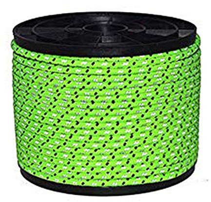VIONNPPT 50M Reflektierende Schnüre und Seile Seil Abspannseile Leuchten Reflektierend Fluoreszierendes Anleitung Camping Zelt Zeltschnur Allzweckseil Zelt Guy Seil (4mm)