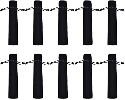 NUOBESTY Stift-Organizer Geschenktüten Schwarzer Samt Federbeutel Einzelner Federbeutel Fall Bleistiftbeutel Schutzfeder Geschenkbeutel 25St Geschenktüte Einschulung