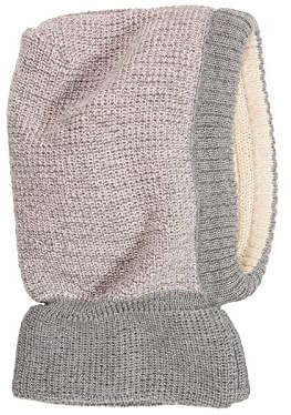 HANS NATUR Bio Baby und Kinder Schalmütze 100% Bio-Baumwolle (KBA) und Schurwolle, Rose, 54/56