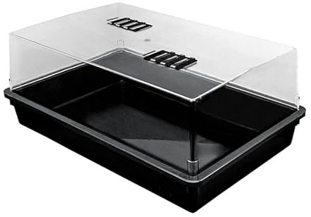 Weedness Gewächshaus Grow Hart 57 x 38 x 22 cm - Grow Anbau Indoor & Outdoor Tomaten Anzucht Mini Zimmer Stecklinge Zubehör Balkon Frühbeet Drinnen Garten Pflanzen