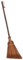 Housoutil Asian Straw Brooms Thai Natural Grass Broom Whisk Broom Sweeping Cleaning Broom Broomstick for Courtyard Garage Kitchen Office Floor Dust