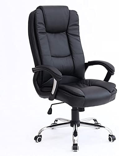 ABGRC Bürostuhl Bürostuhl aus Leder im klassischen Stil ， Ergonomischer Schreibtischstuhl mit drehbarer Armlehne zum Anheben ， Computerstuhl mit Zwei Flügeln Stress abbauen