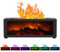 3D Flamme ätherisches Öl Diffusor, 150ml Kamin Flamme Licht Luftbefeuchter mit Timer, Auto-Off-Schutz, 7 Farben LED-Nachtlicht und Fernbedienung, Aroma Diffusor für Haus, Büro, Schlafzimmer (Schwarz)